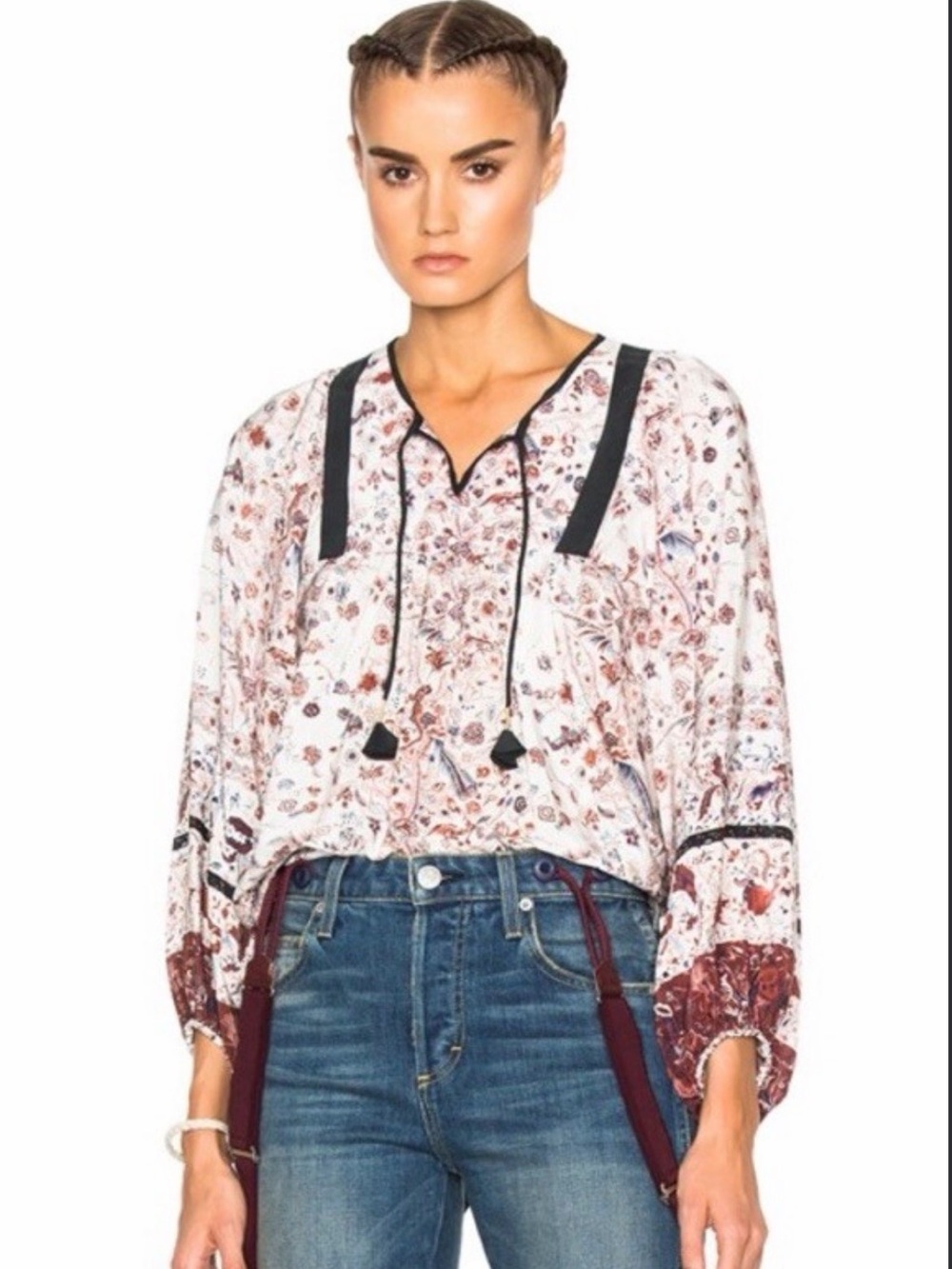 ULLA JOHNSON silk top Size 8